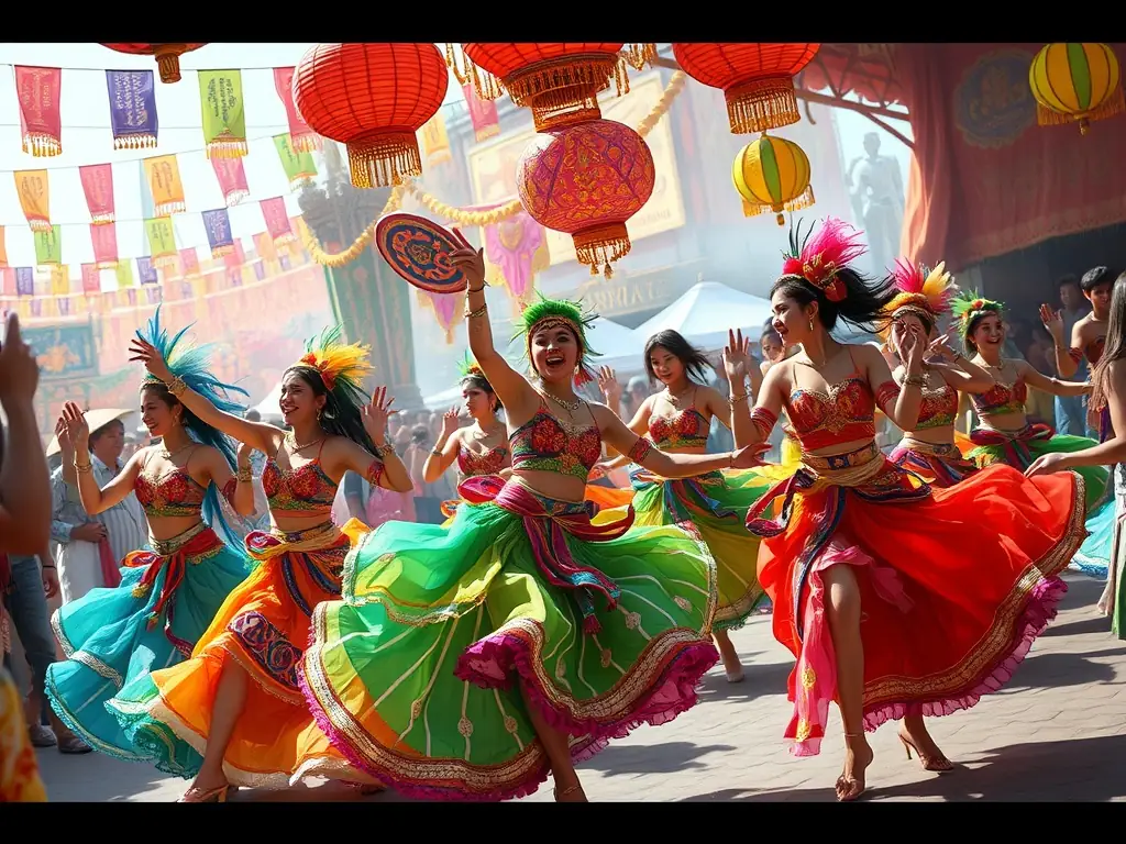 A vibrant image of a cultural event in the Caribbean or Africa, showcasing the organization's efforts to raise awareness for diaspora reunification.